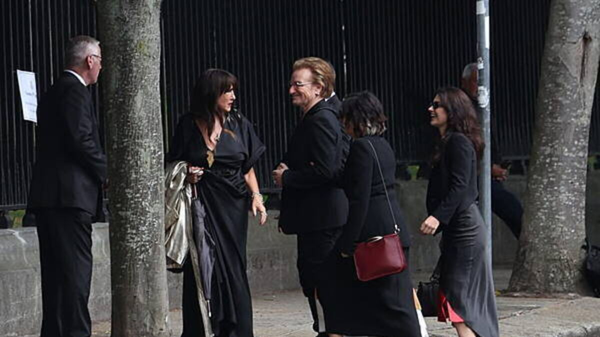 Watch: Music stars and fans gather for funeral of Glen Hansard