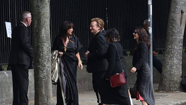 Bono and Eddie Vedder join stars for funeral of ‘true Dub’ Glen Hansard