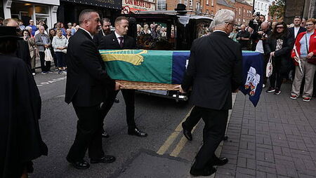 Funeral of Brenda Fricker held in Dublin area ‘where she was happiest’