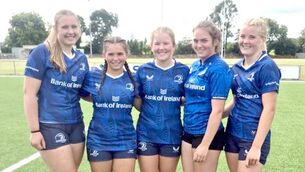 <p>Mila Mihajlovic (Portarlington), Aimee Deering (Cill Dara), Lucy Noons (Cill Dara), Emily Miller (Longford), Eabha Lawlor (Portarlington) </p> <p>Mila Mihajlovic (Portarlington), Aimee Deering (Cill Dara), Lucy Noons (Cill Dara), Emily Miller (Longford), Eabha Lawlor (Portarlington) </p>