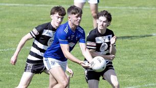 <p>Noah Barry scored three points in Monasterevan's win over Kilcullen Photo: Sean Brilly</p> <p>Noah Barry scored three points in Monasterevan's win over Kilcullen Photo: Sean Brilly</p>