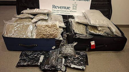 €950,000 worth of crystal meth and cannabis seized at Dublin Airport