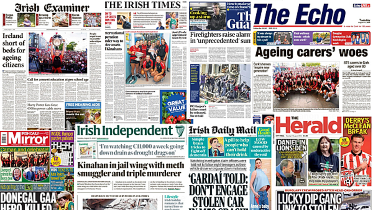 What the papers say: Tuesday's front pages