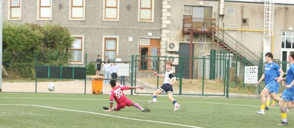 Adam Maher scoring against Finn Harps in Sunday's Under 17 game Adam Maher scoring against Finn Harps in Sunday's Under 17 game