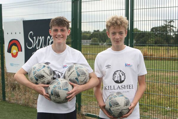 Klub Kildare goalscorers in the Under 14 win over Drogheda Utd, Calvin Smith Kelly (hat trick) and Luigi Valente Klub Kildare goalscorers in the Under 14 win over Drogheda Utd, Calvin Smith Kelly (hat trick) and Luigi Valente