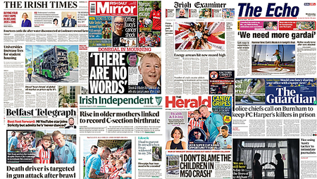 What the papers say: Wednesday's front pages