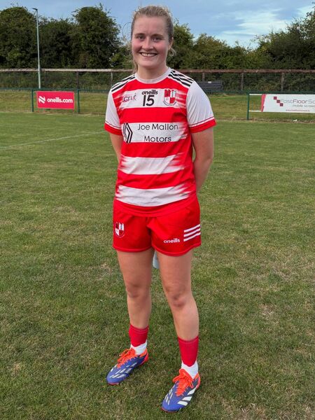 Aoife Rattigan smiles proudly after her three two-point scores helped Cappagh to a Championship win over Confey. Photo: Cappagh GAA Aoife Rattigan smiles proudly after her three two-point scores helped Cappagh to a Championship win over Confey. Photo: Cappagh GAA