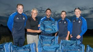 <p>Celbridge Senior hurling management team and team captain with their new kit bag, half-zip and T-shirt, sponsored by Ivy and Vine Restaurant, Celbridge’s newest destination for delicious Mediterranean food. L-R: Pat Leahy, Declan Burke, Ivy and Vine, Gerry Keegan, Celbridge Senior Hurling Captain Lee van Haften, Brendan McGrath.</p> <p>Celbridge Senior hurling management team and team captain with their new kit bag, half-zip and T-shirt, sponsored by Ivy and Vine Restaurant, Celbridge’s newest destination for delicious Mediterranean food. L-R: Pat Leahy, Declan Burke, Ivy and Vine, Gerry Keegan, Celbridge Senior Hurling Captain Lee van Haften, Brendan McGrath.</p>