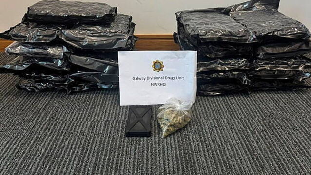 Two men arrested after €233,000 worth of cannabis seized in Galway