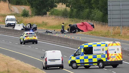 Sisters and boy remain seriously injured after fatal M9 crash