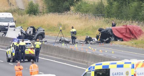 UPDATED: Five teens killed in Kildare motorway crash named locally