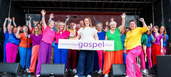 Newbridge Gospel Choir pictured at Taste of Kildare 2026 at Naas Racecourse Photo - Aishling Conway No repro fee