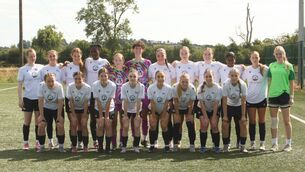 <p>The Klub Kildare U17 girls team who had an excellent win over Drogheda Utd last weekend </p> <p>The Klub Kildare U17 girls team who had an excellent win over Drogheda Utd last weekend </p>