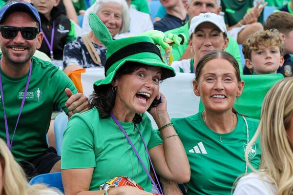 Newbridge AC supporters at last weeks European Championships in Birmingham, England. Newbridge AC supporters at last weeks European Championships in Birmingham, England.