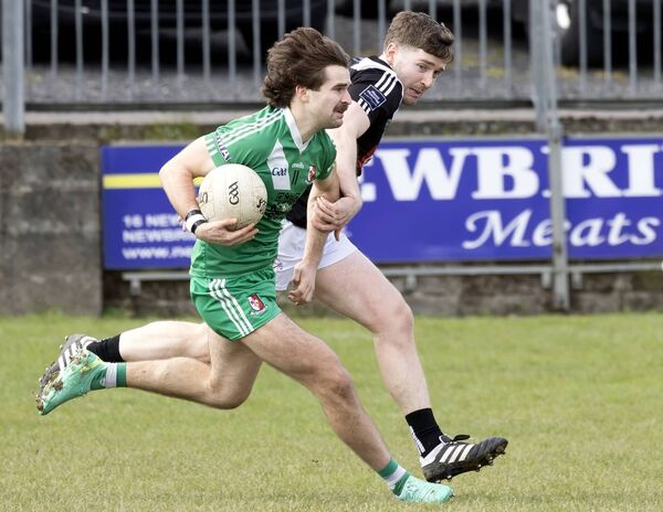Sarsfields and Maynooth meet in Group B. Photo: Sean Brilly