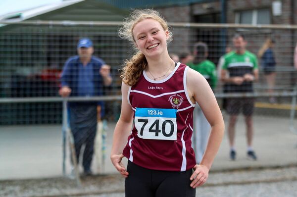 Rachel Beattie achieved a new PB to become U18 All-Ireland Long Jump Champion. Photo: Perri Williams. Rachel Beattie achieved a new PB to become U18 All-Ireland Long Jump Champion. Photo: Perri Williams.