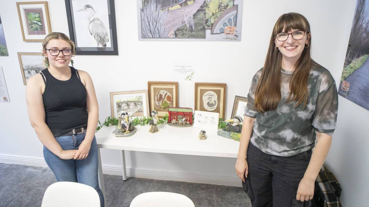 Young artist shows huge pride for her town in exhibition and community art project
