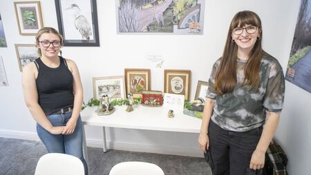 Young artist shows huge pride for her town in exhibition and community art project 