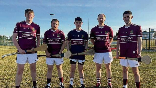 <p>Athy hurlers - Finn Kane, Conor Cuddy, Niall Coffey, Sean Ronan, Shane Coffey</p>