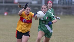<p>Freya Healy was in top form for Sarsfields during their win over St Laurence's </p>