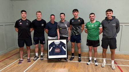 Clane GAA make presentation to Paddy McKenna to mark 100th Kildare appearance