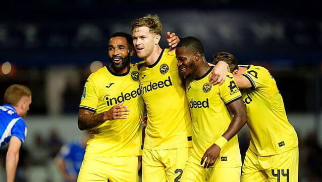 Callum Wilson and Nathan Collins lead Brentford to Carabao Cup rout