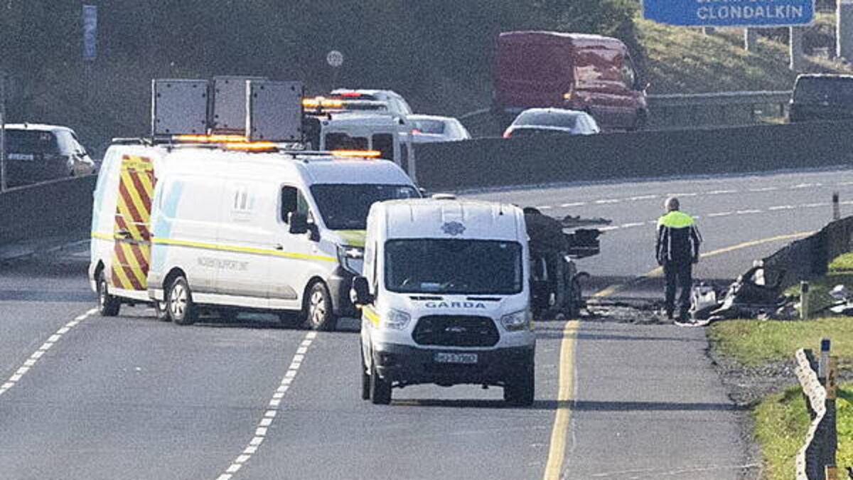 Man and woman (80s) seriously injured in M50 crash