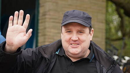 Peter Kay gatecrashes live BBC weather report