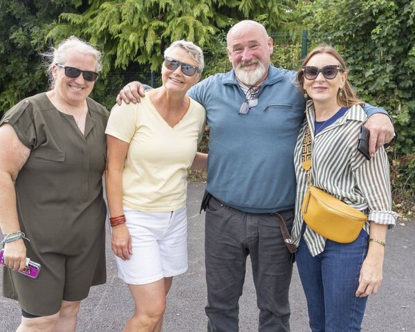 Louise McGough, Sinead Pullen, Brian Darcy and Maura Leigh at the recent Narraghmore community barbeque Photos: Aisling Hyland Louise McGough, Sinead Pullen, Brian Darcy and Maura Leigh at the recent Narraghmore community barbeque Photos: Aisling Hyland