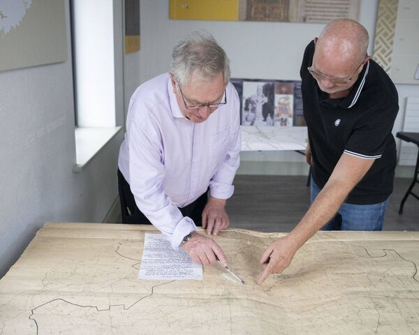 Michael Dempsey, chair of Castledermot History Society, and Dara Wyer, Kildare County Counicl heritage officer Michael Dempsey, chair of Castledermot History Society, and Dara Wyer, Kildare County Counicl heritage officer