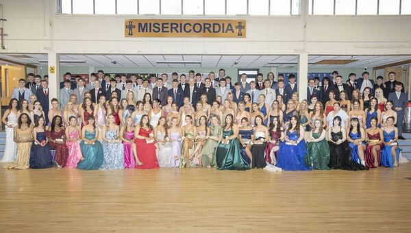 The debs class of 2026 at Ardscoil na Tríonóide in Athy Photos: Aisling Hyland