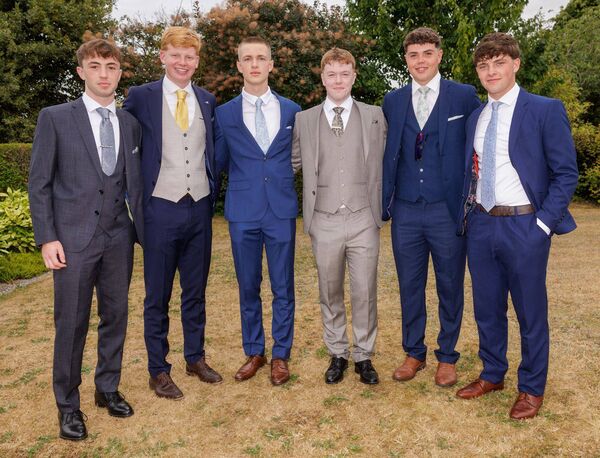 James Slattery, Franz Buitelaar, Ryan Farley, Owen Gray, Nathan Parr and Nathan Cope