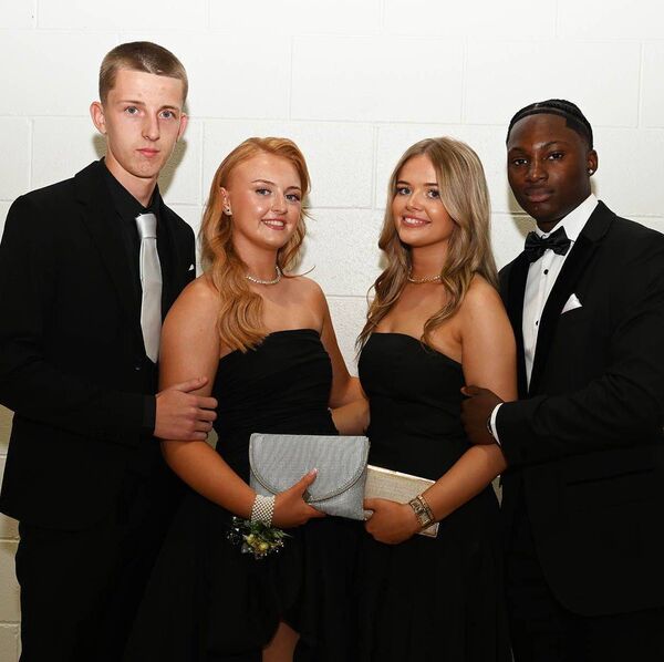 Tadhg Hipwell, Elsie Whelan, Abbie Kenny and Bernard Ibirogba 