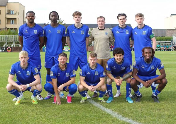 Milton Benitez lines out for his NAtional League debut for Newbridge Town against Villa FC. Photo: Noel Browne Milton Benitez lines out for his NAtional League debut for Newbridge Town against Villa FC. Photo: Noel Browne
