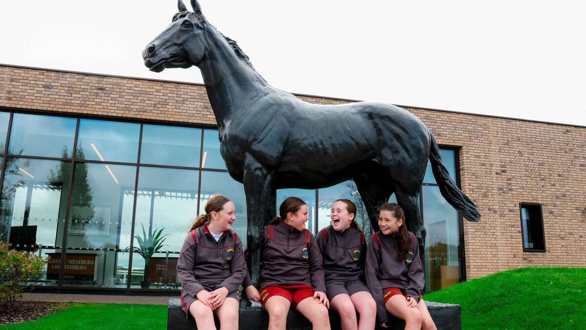 Kildare school children get behind the scenes of the Curragh Racecourse
