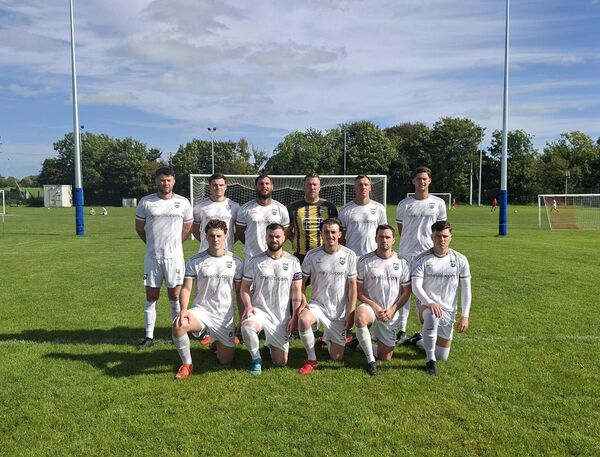 The Clonmullion team before kick-off in Suncroft. Photos: Mark Comerford. The Clonmullion team before kick-off in Suncroft. Photos: Mark Comerford.