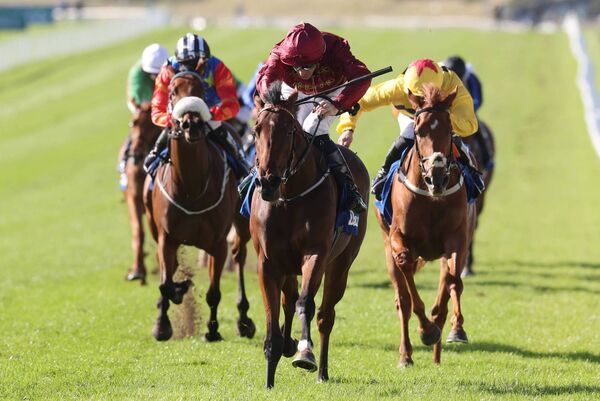 Ben Coen on Curracloe wins Group 3 Darley Fillies Stakes at the Curragh today Photo : Lorraine O'Sullivan Ben Coen on Curracloe wins Group 3 Darley Fillies Stakes at the Curragh today Photo : Lorraine O'Sullivan