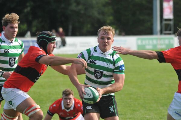 Charlie Sheridan in action for Naas against UCC. Photo Martin Rowe . Charlie Sheridan in action for Naas against UCC. Photo Martin Rowe .