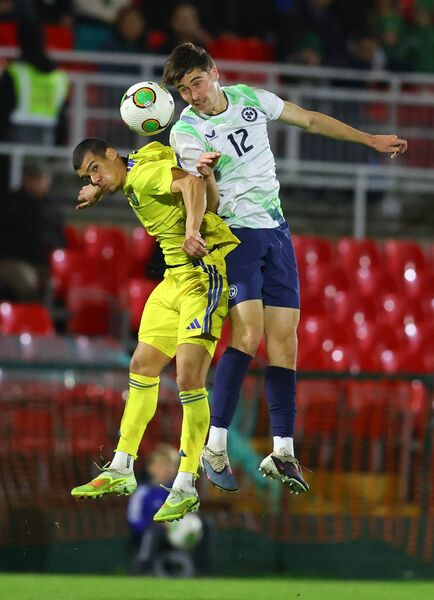 Cathal McCarthy challenges Safi Popov of Kazakhstan Photo: ©INPHO/Tom O'Hanlon Cathal McCarthy challenges Safi Popov of Kazakhstan Photo: ©INPHO/Tom O'Hanlon