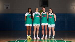 <p>Liffey Celtics' Nya Epps, Lynn Tunnah, Brooke Kane and Sorcha Tiernan are all set for their team's start to the 2026/27 Domino's Women's Super League season against Limerick in Leixlip on Saturday. Photo: John Murray.</p>