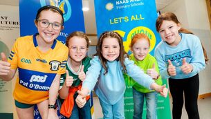 <p>Ava Kelly, Pippa Queally, Ella May Byrne, Zoe Ryan and Chloe Behan pictured at the Go Phone Free day at Mercy Convent Primary School, Naas Photos: Aishling Conway</p> <p>Ava Kelly, Pippa Queally, Ella May Byrne, Zoe Ryan and Chloe Behan pictured at the Go Phone Free day at Mercy Convent Primary School, Naas Photos: Aishling Conway</p>