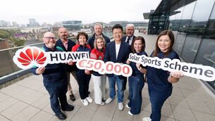<p>Photo caption: Pictured with Calvin Lan, CEO Huawei Ireland, at the announcement of the winners were (l-r) Michael Hartnett, Club Secretary and Dan Prone LGFA Secretary, Sarsfields GAA Club, Co Kildare; Claire Murnane, Executive Board Member and Maura Finn, Treasurer, Bruff GAA, Co Limerick; David Casserly, Juvenile Club Treasurer, St Mary’s GAA Club, Athenry; Stephen O’Driscoll, Club Captain, Cobh Golf Club; Eilís Kavanagh Club Secretary LGFA and Senior Committee member and Marcella O’Shaughnessy, PRO, Castletown Liam Mellows, Co Wexford</p> <p>Photo caption: Pictured with Calvin Lan, CEO Huawei Ireland, at the announcement of the winners were (l-r) Michael Hartnett, Club Secretary and Dan Prone LGFA Secretary, Sarsfields GAA Club, Co Kildare; Claire Murnane, Executive Board Member and Maura Finn, Treasurer, Bruff GAA, Co Limerick; David Casserly, Juvenile Club Treasurer, St Mary’s GAA Club, Athenry; Stephen O’Driscoll, Club Captain, Cobh Golf Club; Eilís Kavanagh Club Secretary LGFA and Senior Committee member and Marcella O’Shaughnessy, PRO, Castletown Liam Mellows, Co Wexford</p>
