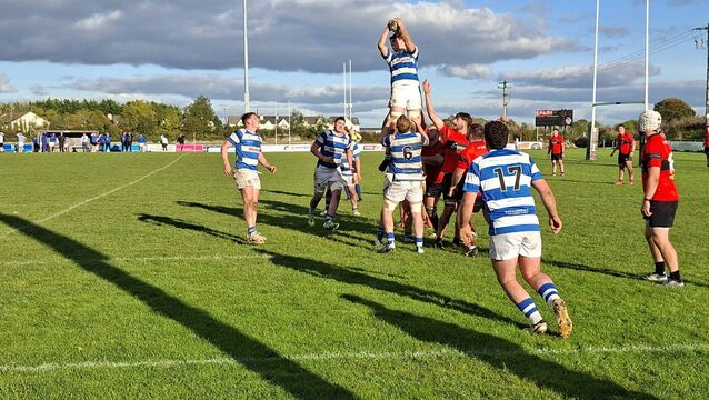 <p>Jack Henry claims Niall O'Hanlon's throw-in at the lineout.</p>