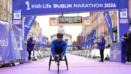 Monahan first home in Dublin Marathon Wheelchair race