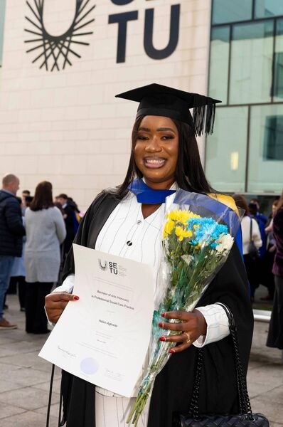 Helen Agboola from Maynooth, who graduated with a Bachelor of Arts (Honours) in Professional Social Care Practice